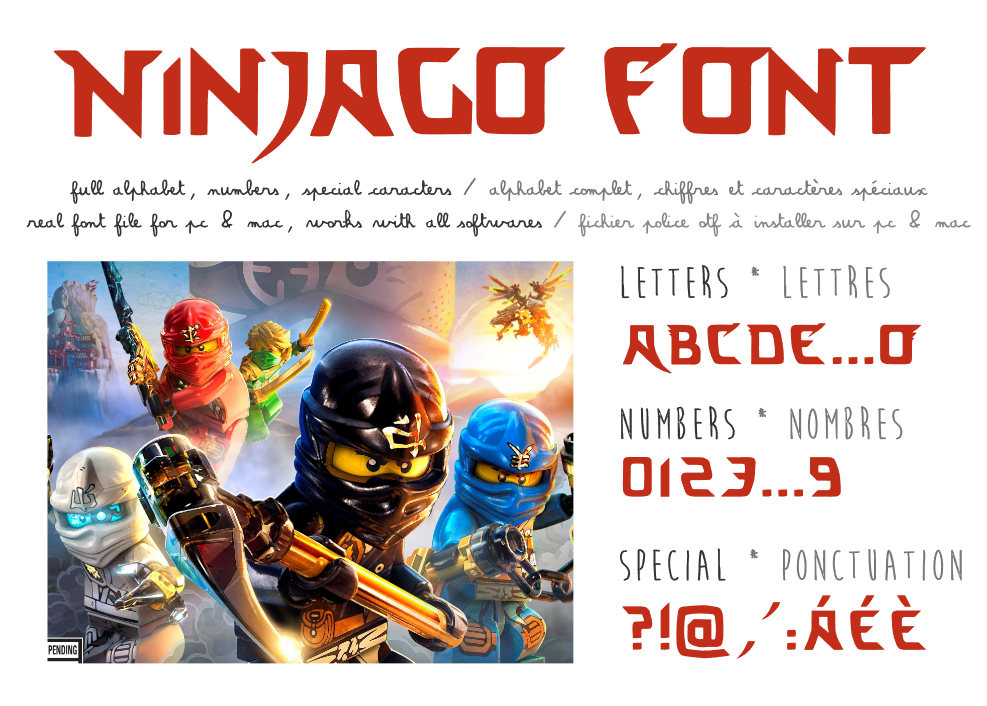 ninjago font free